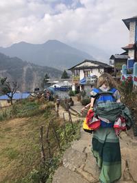 School Leavers Trekking in Annapurna Nepal